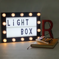 a4 marquee led cinematic light box with 100 number combination cards letter usb powered