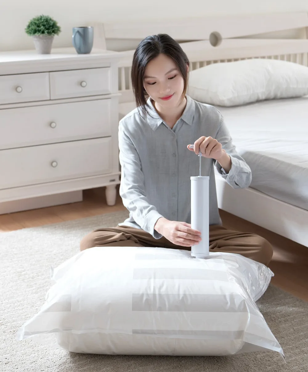 Xiaomi Chainlink Smart Storage Bag Vacuum Pumping Compression Organizer Bag With QR Code App Phone Remote Control Smart Bag