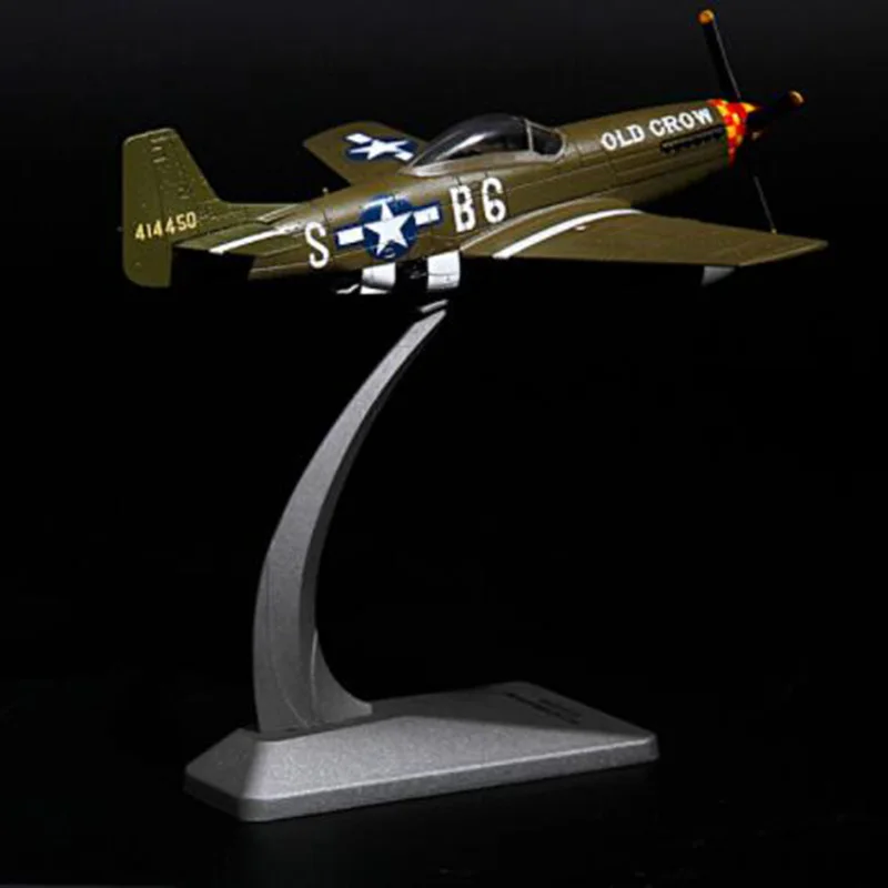 Модель самолета Mustang 1/72 из сплава США в стиле милитари игрушки для взрослых и