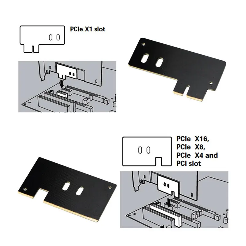 2,5-дюймовый жесткий диск кронштейн для рабочего стола, PCI-e слот для карт памяти жесткого диска HDD/SSD жесткий диск коробка Расширенная металлическая скоба SSD адаптеры для сим-карт