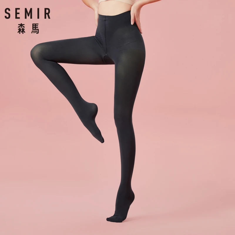 Леггинсы SEMIR женские плотные, матовые непрозрачные бесшовные нейлоновые леггинсы 120D, зима 120 - изображение