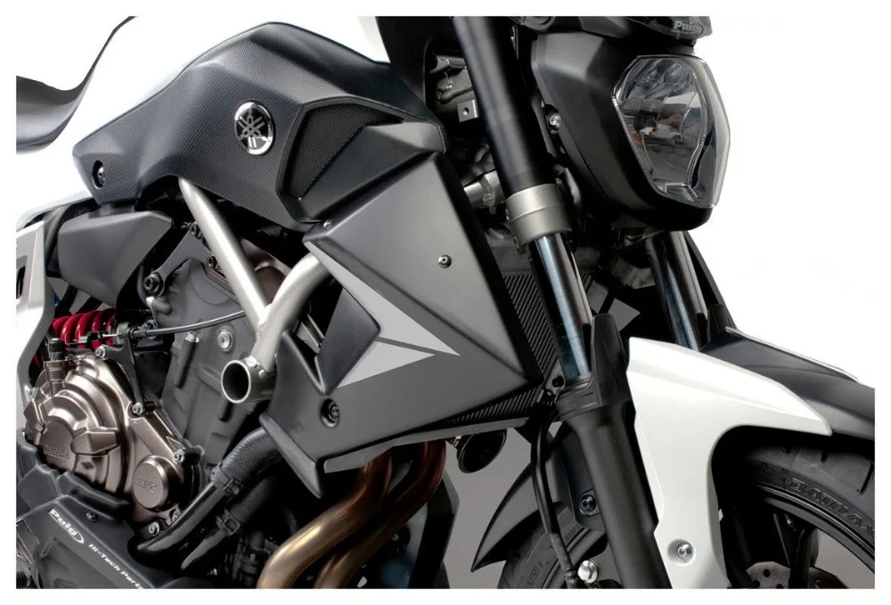 2 шт мотоцикл радиатор боковая панель крышка Рамка протектор для 2014 2017 Yamaha FZ mt 07 FZ07