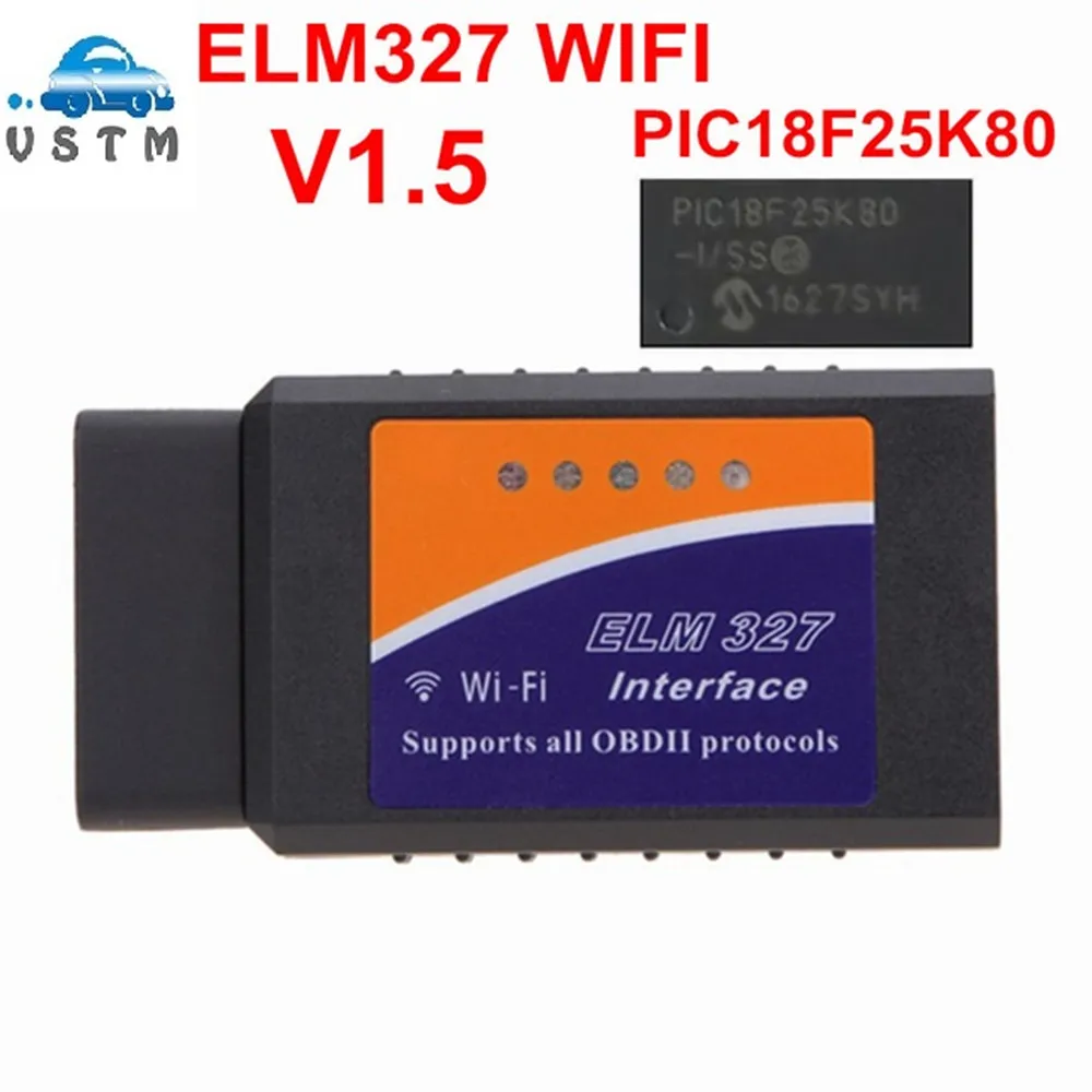 Автомобильный считыватель кодов ELM327 диагностический сканер OBD2 для IPhone с Wi Fi