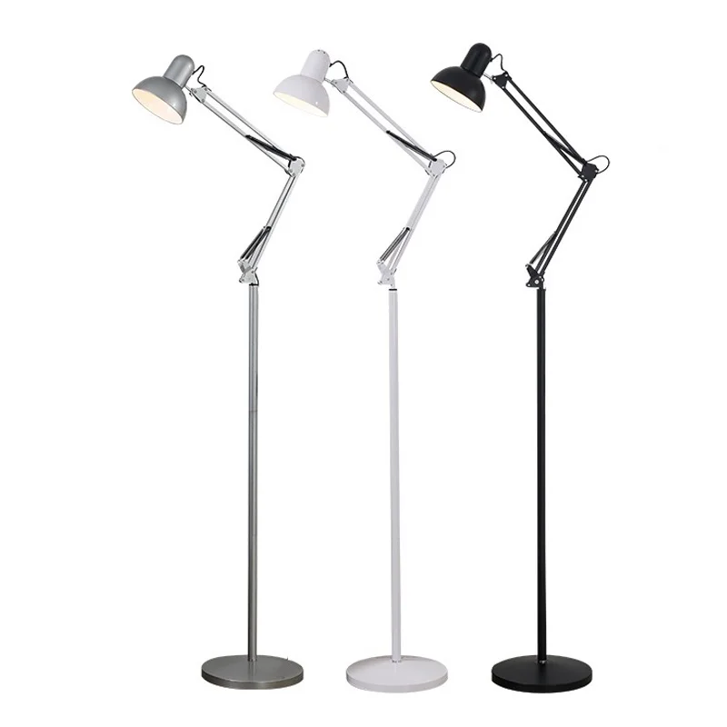 Напольная Лампа с регулируемой яркостью 2 4G RF Remote Architect Swing Arm E27 светодиодная лампа