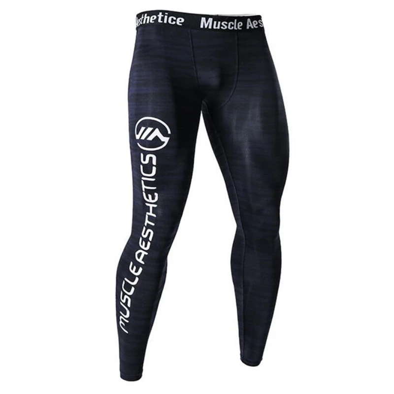 Мужские Леггинсы Компрессионные спортивные лосины для бега мужские спортивные штаны для тренажерного зала быстросохнущие брюки тренировочные брюки для йоги