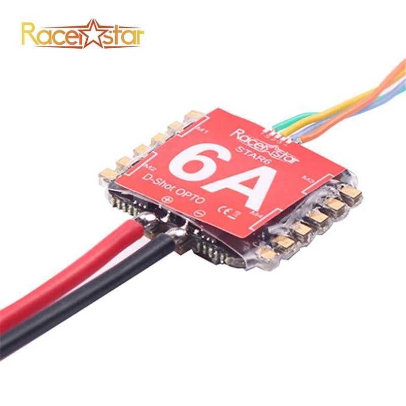 16x16 мм racerstar Star6 6A Blheli_S 1 2 S Dshot600 готовы 4 в ESC для FPV системы гонки гонщик RC дроны