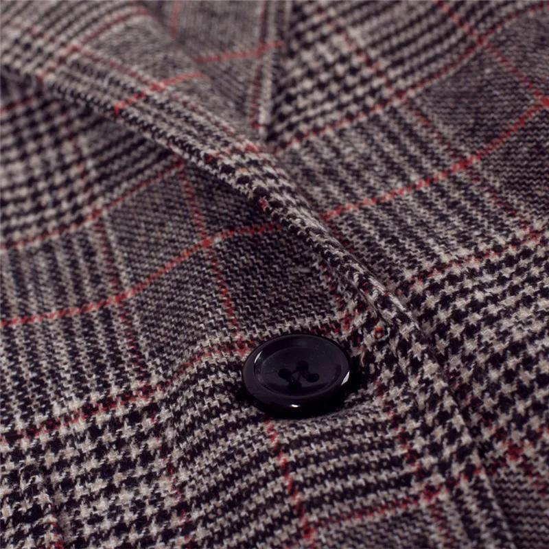 Женский Длинный жилет в клетку безрукавка с зажимом для лошадей весна осень 2019|long