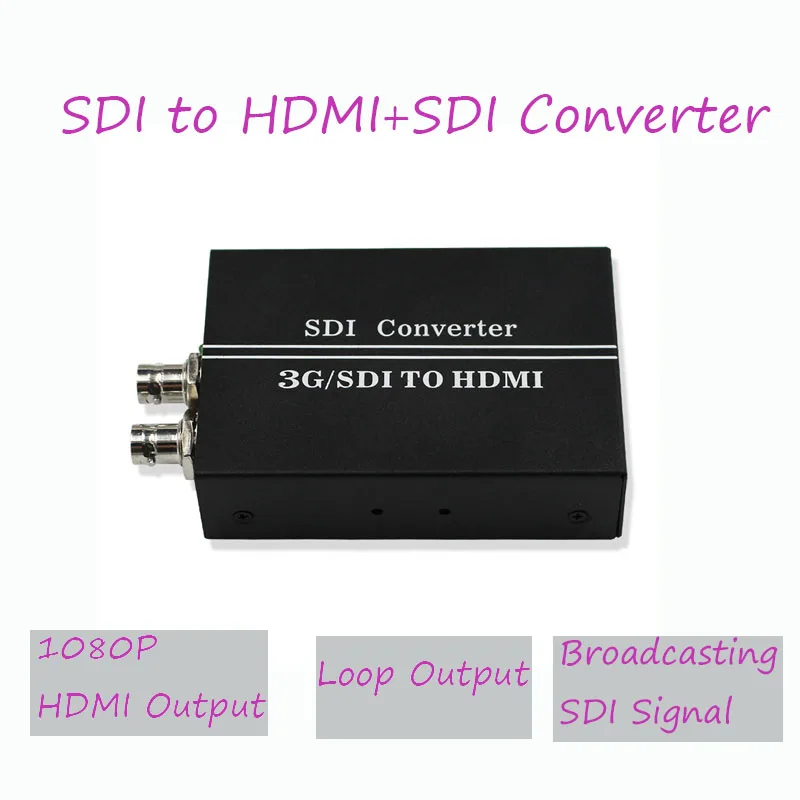 2 шт./лот 2019 новый стиль розничная SDI to HDMI конвертер 3г или HD к конвертеру