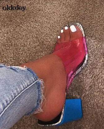 Женская обувь Новинка 2019 года Лидер продаж модные летние прозрачные женские