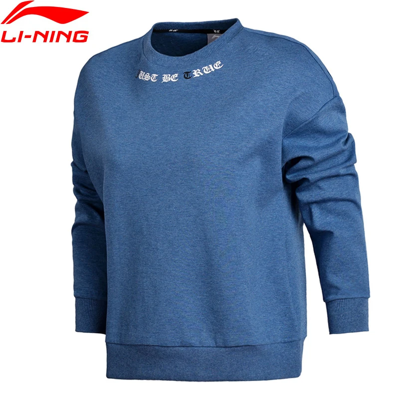 Женский трикотажный свитер Li-Ning удобный спортивный с подкладкой из 87% хлопка 13%
