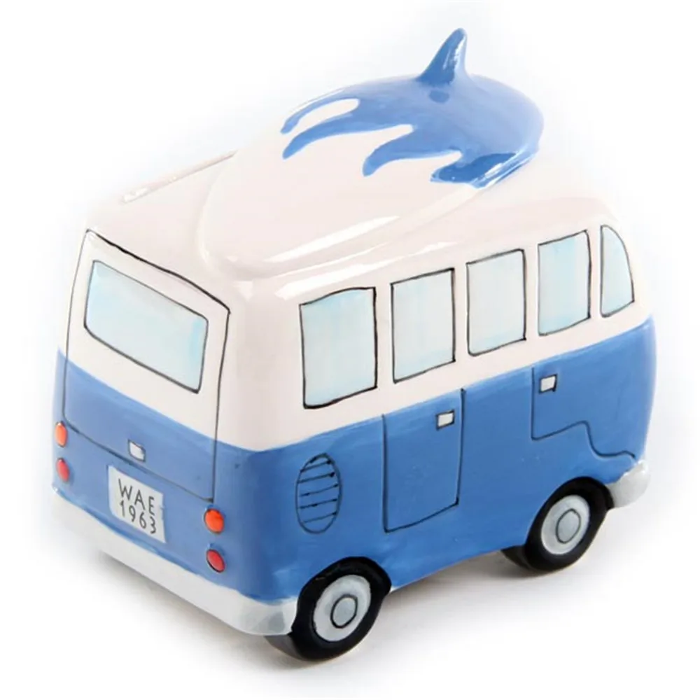 Campervan дизайн копилка Ретро Camper Van Surfer доска для серфинга на крыше керамическая