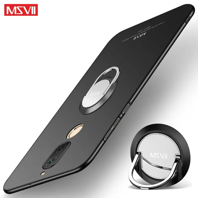 Чехол для huawei mate 10 Lite чехол MSVII с кольцом на палец тонкий матовый Pro держатель