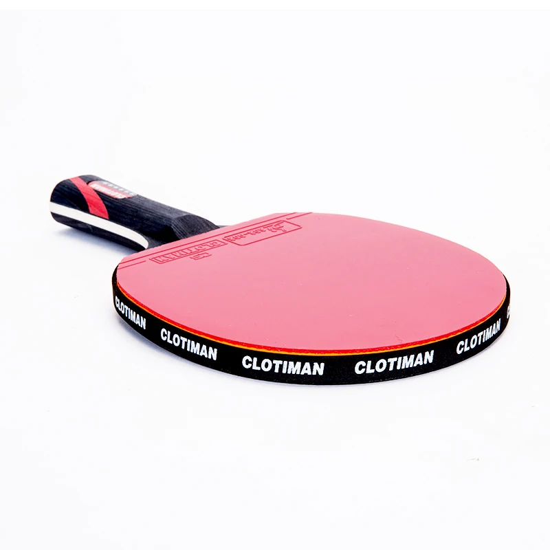 Высококачественная углеродная ракетка для настольного тенниса с резиновой ракетой для пинг-понга с короткой ручкой для настольного тенниса с длинной ручкой