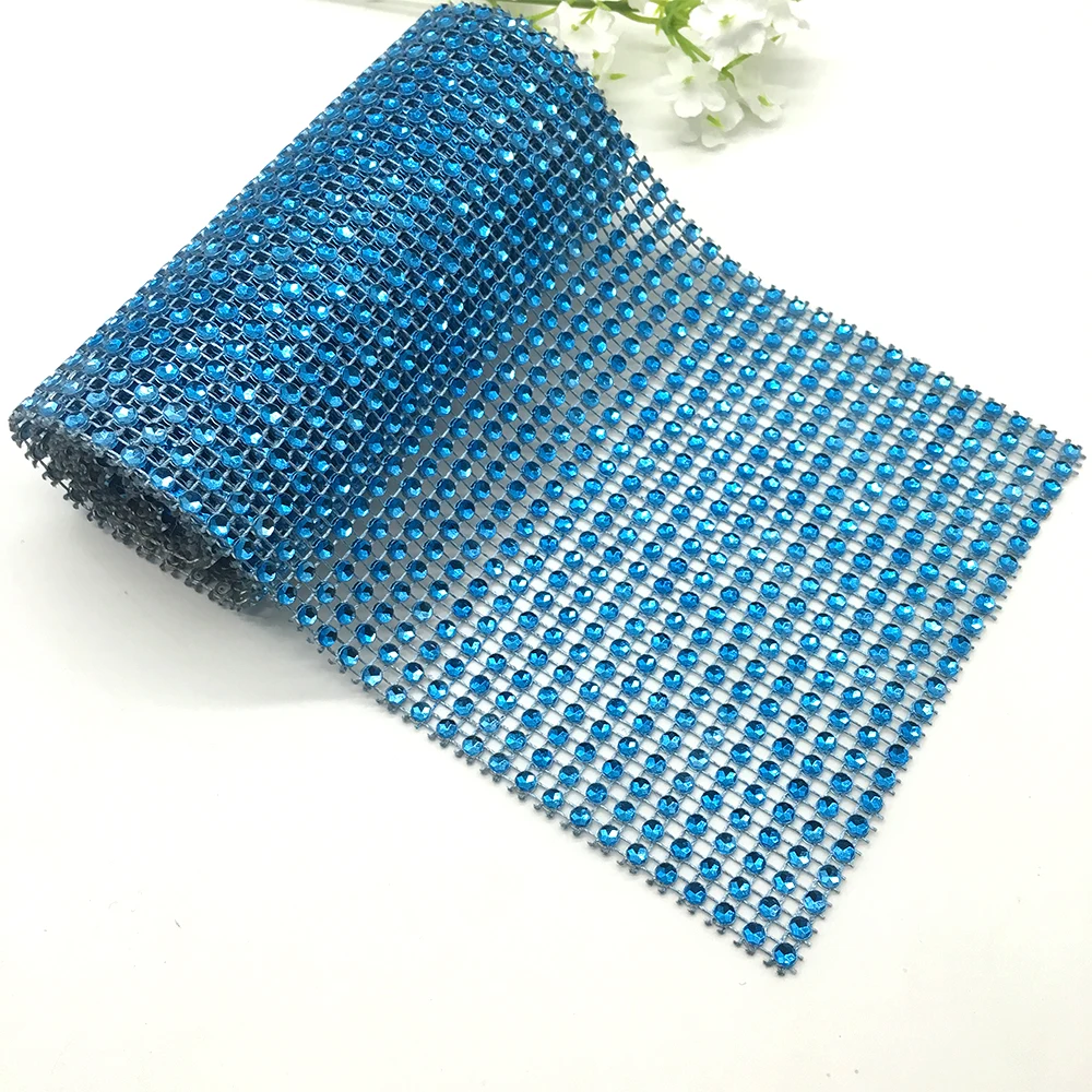 Promotion 12cm Width 91.5cm Bling Diamond mesh Roll event unicorn party birthday Wedding DIY Decorations Wrap Crystal Ribbon