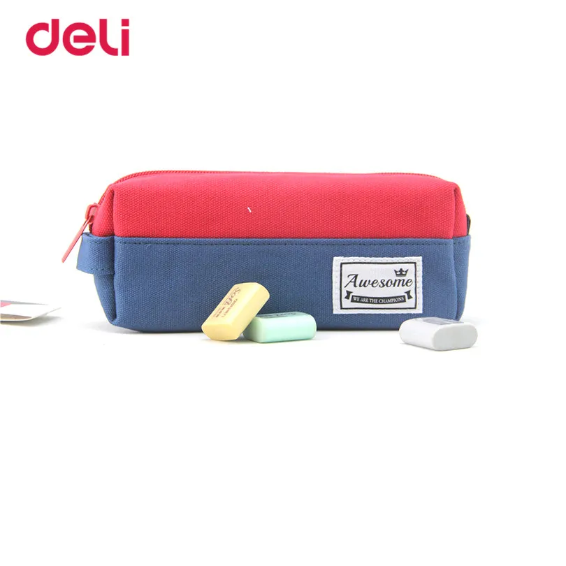 

Deli pencil case Stationery Children Colorful 2017 Pencil bag for School&Office Supplies for girls boys student Pencil bag 1pc