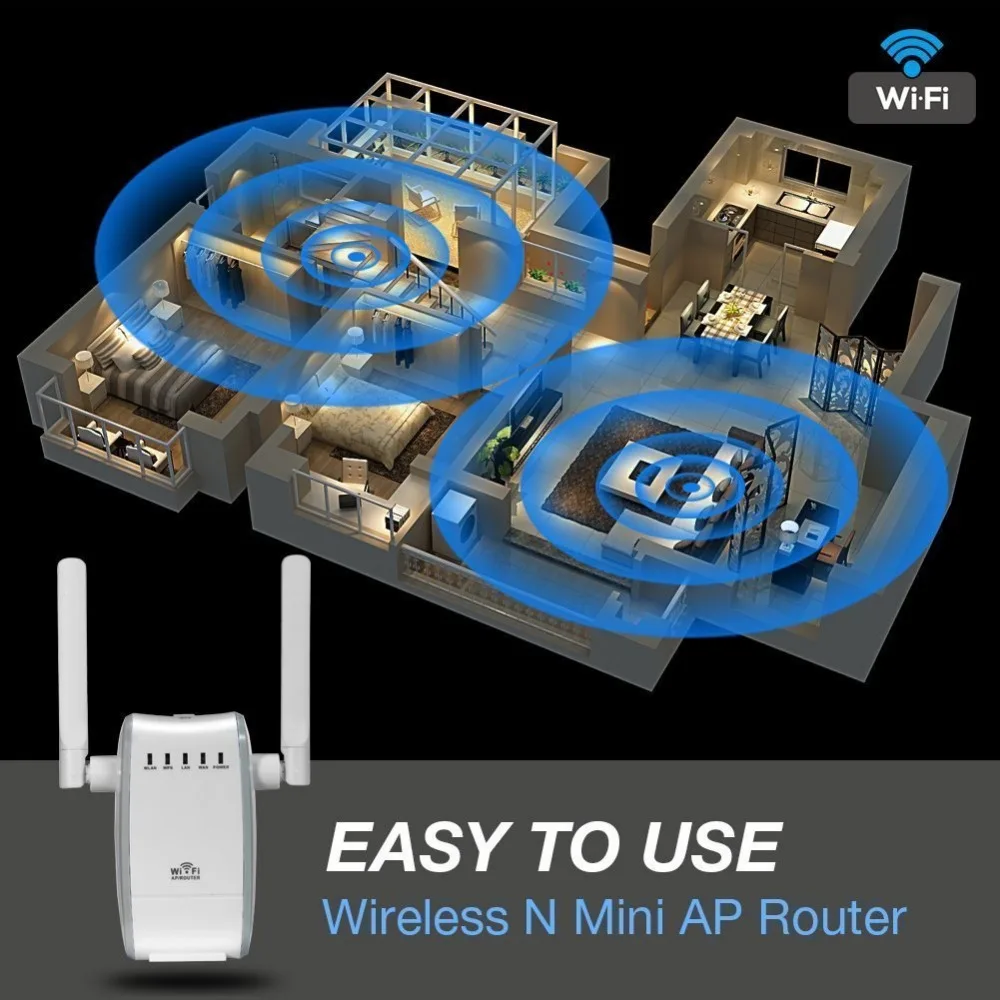 300 Мбит/с сетевой маршрутизатор расширитель Беспроводной Wi Fi диапазона Усилитель