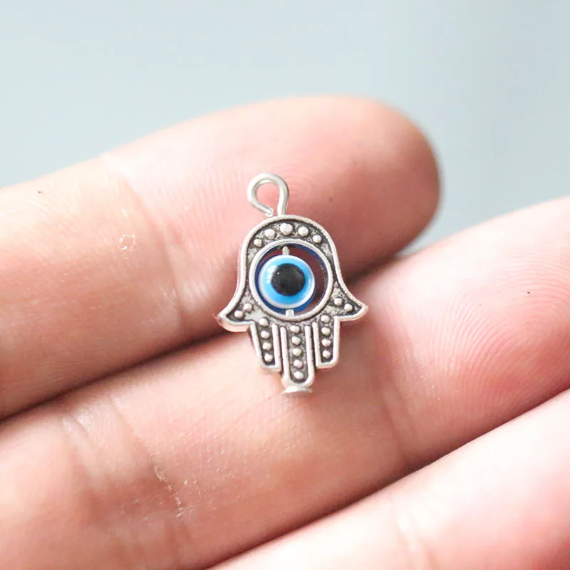 

Kabbalah Hamsa Fatima Hand Pendants Charms for Diy Jewelry Making Necklace Earrings Craft Vintage Wicca Witchcraft Accessories
