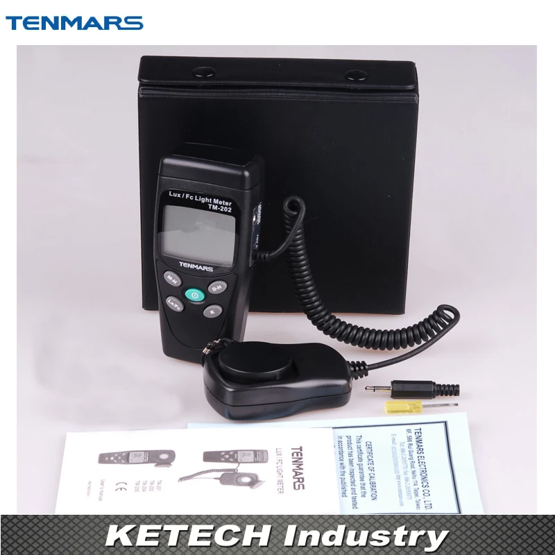

3 1/2 LCD Display Digital LUX Meter Illuminometer Light Meter with Maximum Reading 2000 TM-202