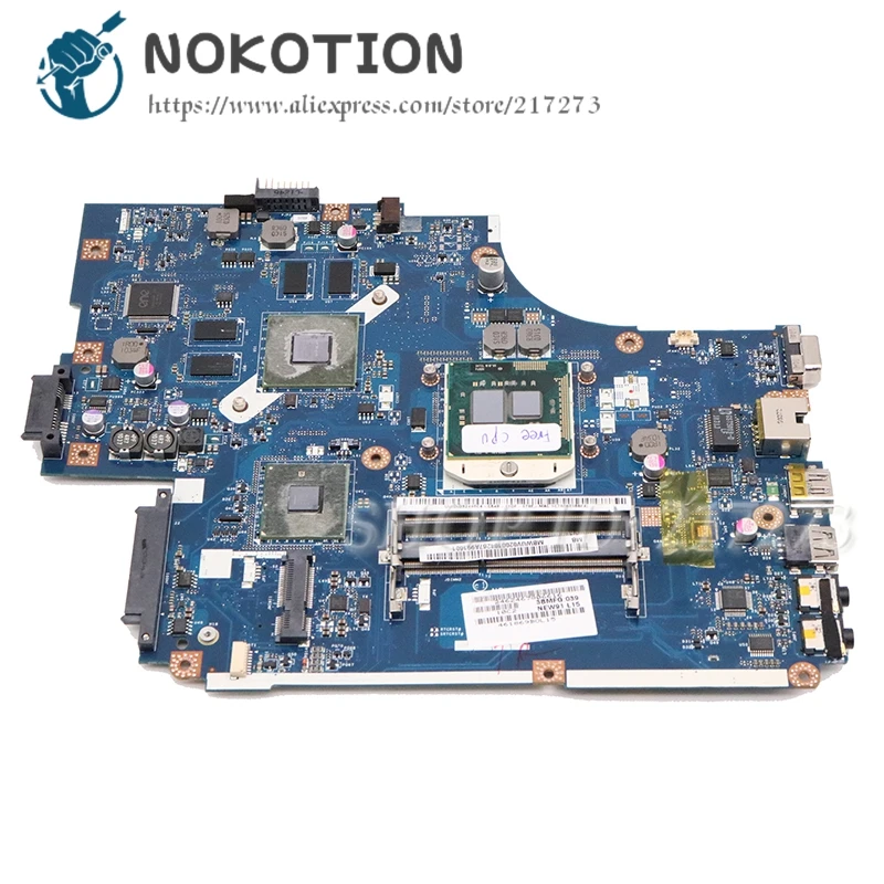

NOKOTION MBR5C02001 MBWUV02001 For Acer ASPIRE 5741 5741G 5742 laptop motherboard NEW70 LA-5893P GT420M HM55 DDR3 free i3 cpu