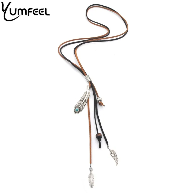 Yumfeel дизайнерское длинное ожерелье ручной работы с искусственными бусинами