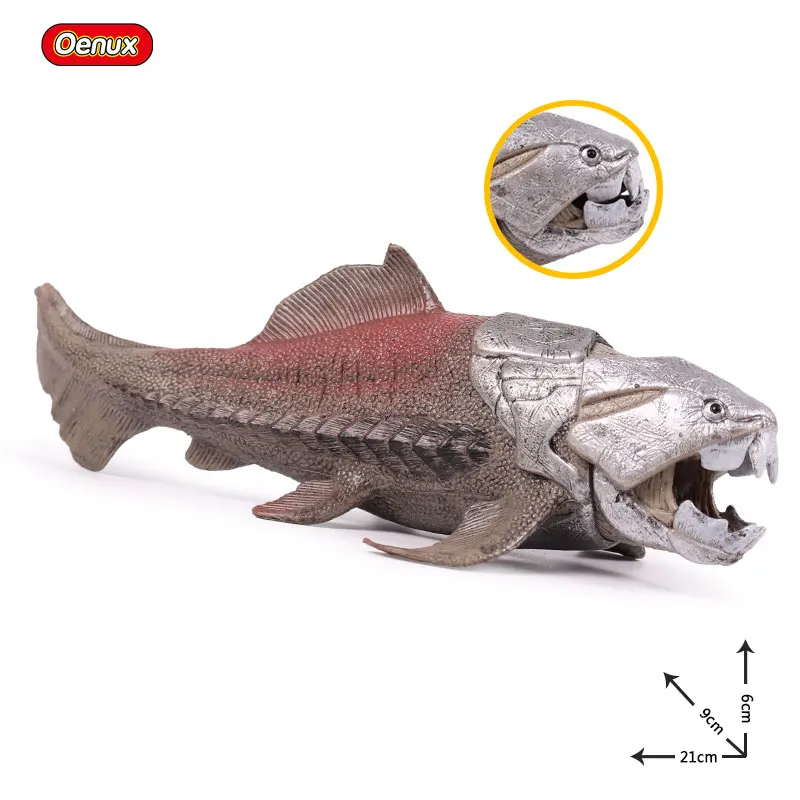 Dunkleosteus Oenux доисторическая Морская жизнь дикарь дунклеостей террелли Рыба животное Фигурка динозавра лиоплуродон мосазавр модель детская игрушка - Цвет: Dunkleosteus