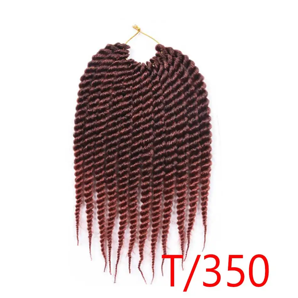Qphair синтетические волосы 1" 12 шт./пакет черный Цвета Гаванские кудри крючком Briads