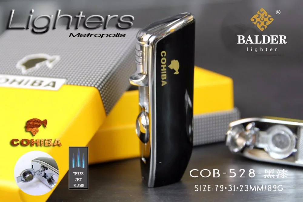 Оригинальный инструмент COHIBA карманный размер глянцевая желтая Металлическая
