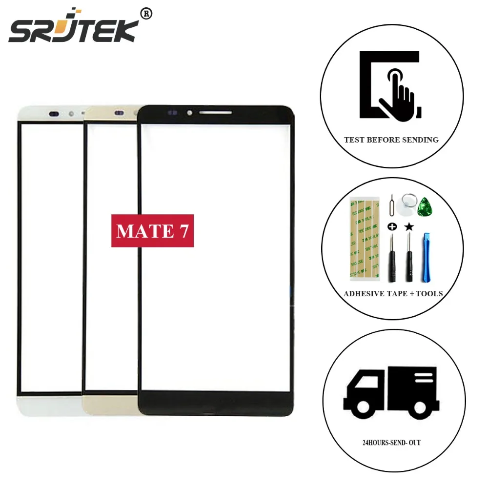 Для Huawei Mate 7 Внешний стеклянный объектив Замена для сенсорный внешнее стекло|lens