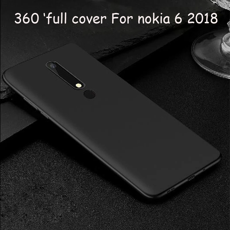 Для Nokia 6 2018 силиконовый матовый Мягкий ТПУ черный чехол для 1 5 8 7 X6 TA-1068 TA-1050 TA-1043 |