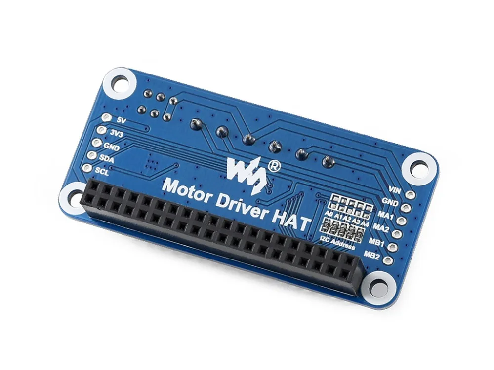 Плата драйвера Waveshare для Raspberry Pi Zero/Zero W/Zero WH/2B/3B/3B + интерфейс I2C встроенный чип PCA9685 |