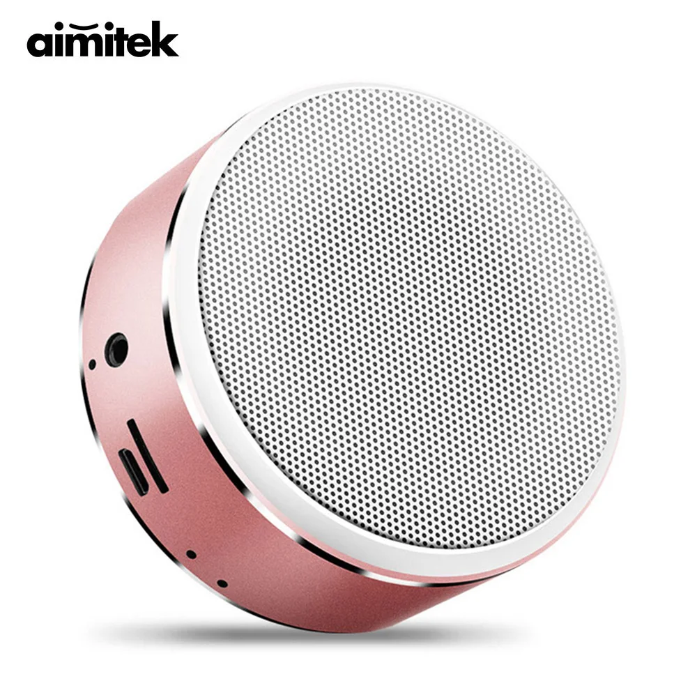 Aimitek портативный Bluetooth динамик мини беспроводной стерео сабвуфер AUX TF карта mp3