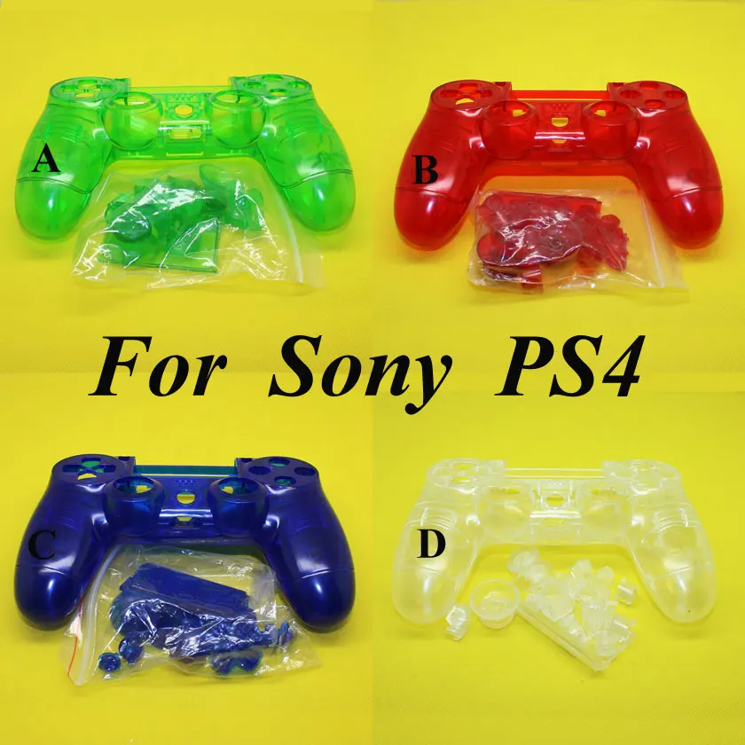 4 цвета на заказ ясная замена оболочки для sony Play Station PS4 беспроводной контроллер