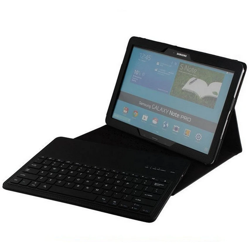 Съемный беспроводной Bluetooth клавиатура PU кожаный чехол подставка для Samsung GALAXY Tab PRO