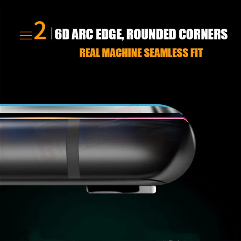 3D закаленное стекло из алюминиевого сплава для iPhone 5S 7 8 Plus X защитная пленка