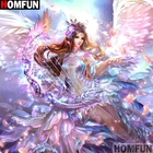 Алмазная живопись HOMFUN мультяшная красота, вышивка крестиком из квадратныхкруглых страз, сделай сам, 5D декор, подарок, A15252