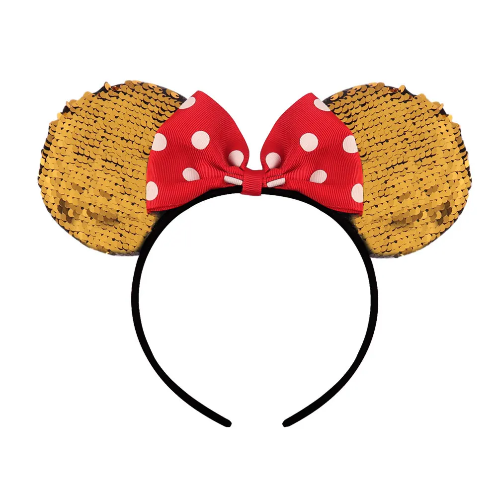 Блесток лук B ушками для детей блестящие бабочка волос с блеском Hairbands девочек