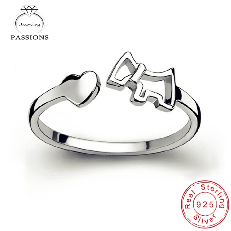Женское кольцо из серебра 925 пробы с изменяемым размером|heart rings for women|925 sterling silver