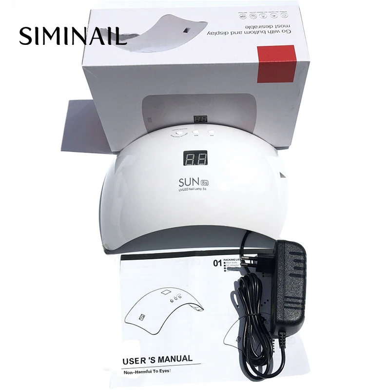 

SIMINAIL UV LED Lamp Nail 48W Dryer for Curing Nail Portable Sun with 21pcs LEDs Timer Setting LCD Display 48w