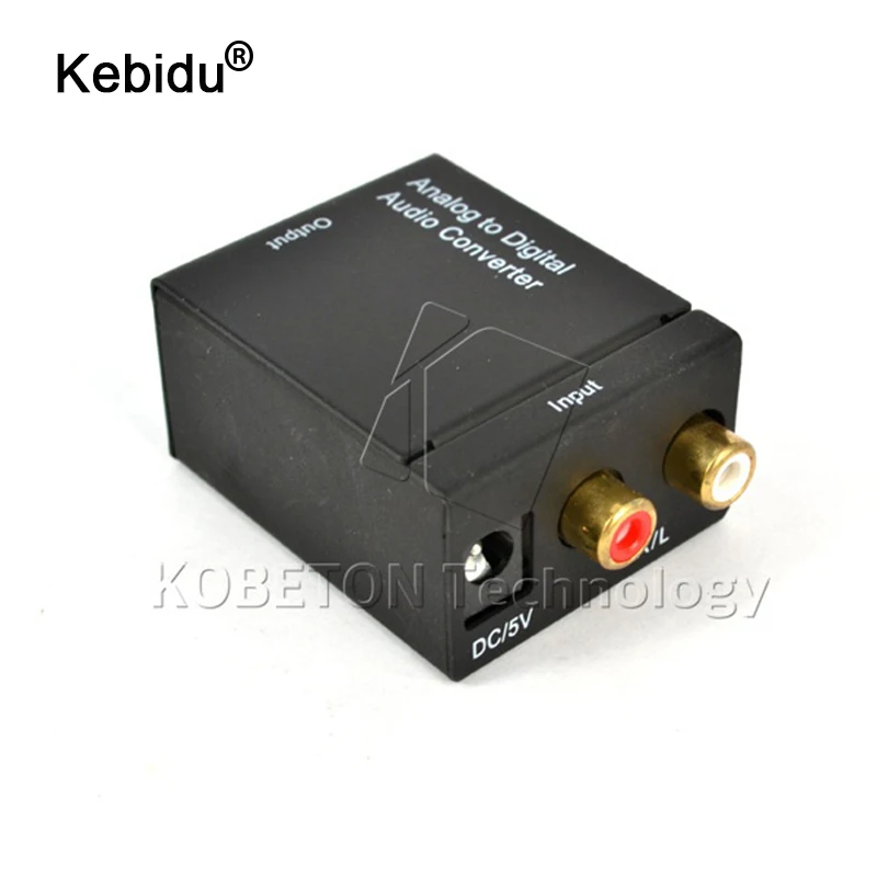 Kebidu аналогово Цифровой оптический коаксиальный Toslink сигнал Аудио
