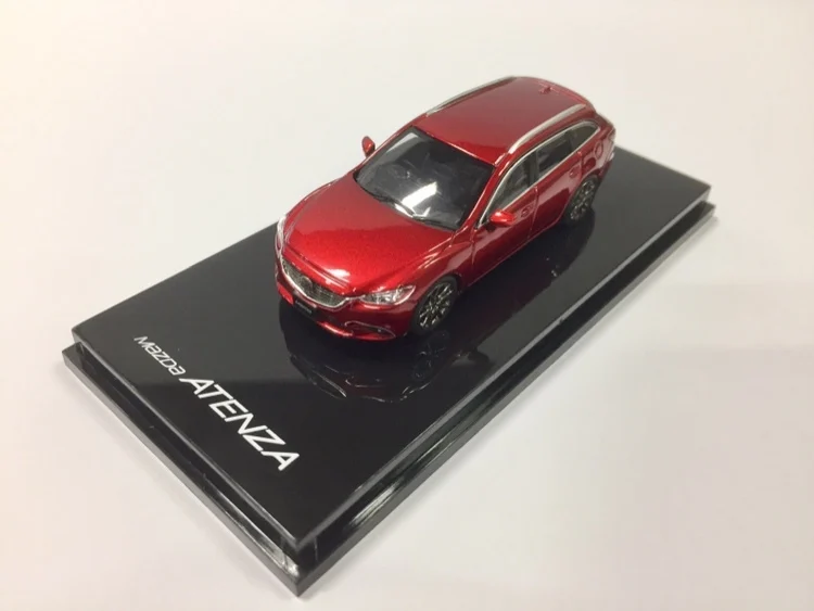 Прекрасное издание 1/64 специальный литой металл Mazda Atz универсал Настольный дисплей Коллекция Модель игрушки для детей