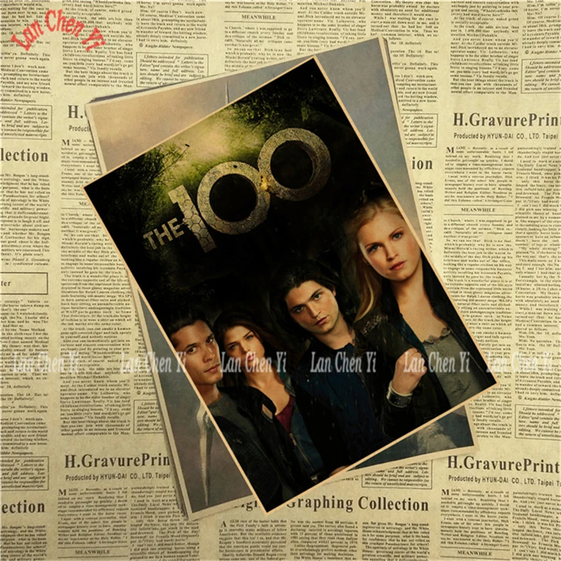 100 классический ретро-постер к фильму крафт-бумага украшения картина интерьер