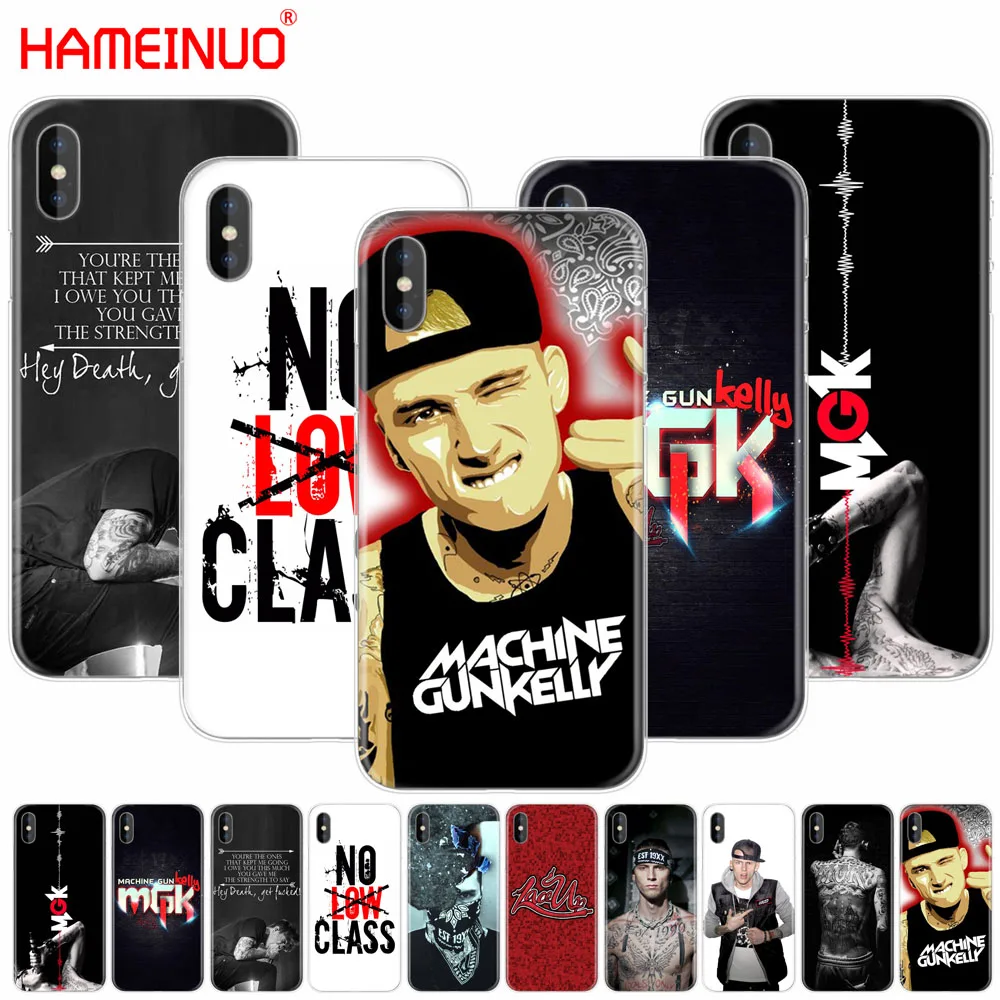 HAMEINUO Mgk Machine Gun Kelly Чехол для мобильного телефона на шнуровке iphone X 8 7 6 4 4s 5 5s SE 5c 6s