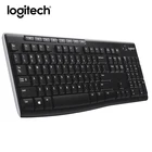 Беспроводная клавиатура Logitech K270, широкодиапазонная Беспроводная клавиатура для ноутбука, Настольная мультимедийная клавиатура
