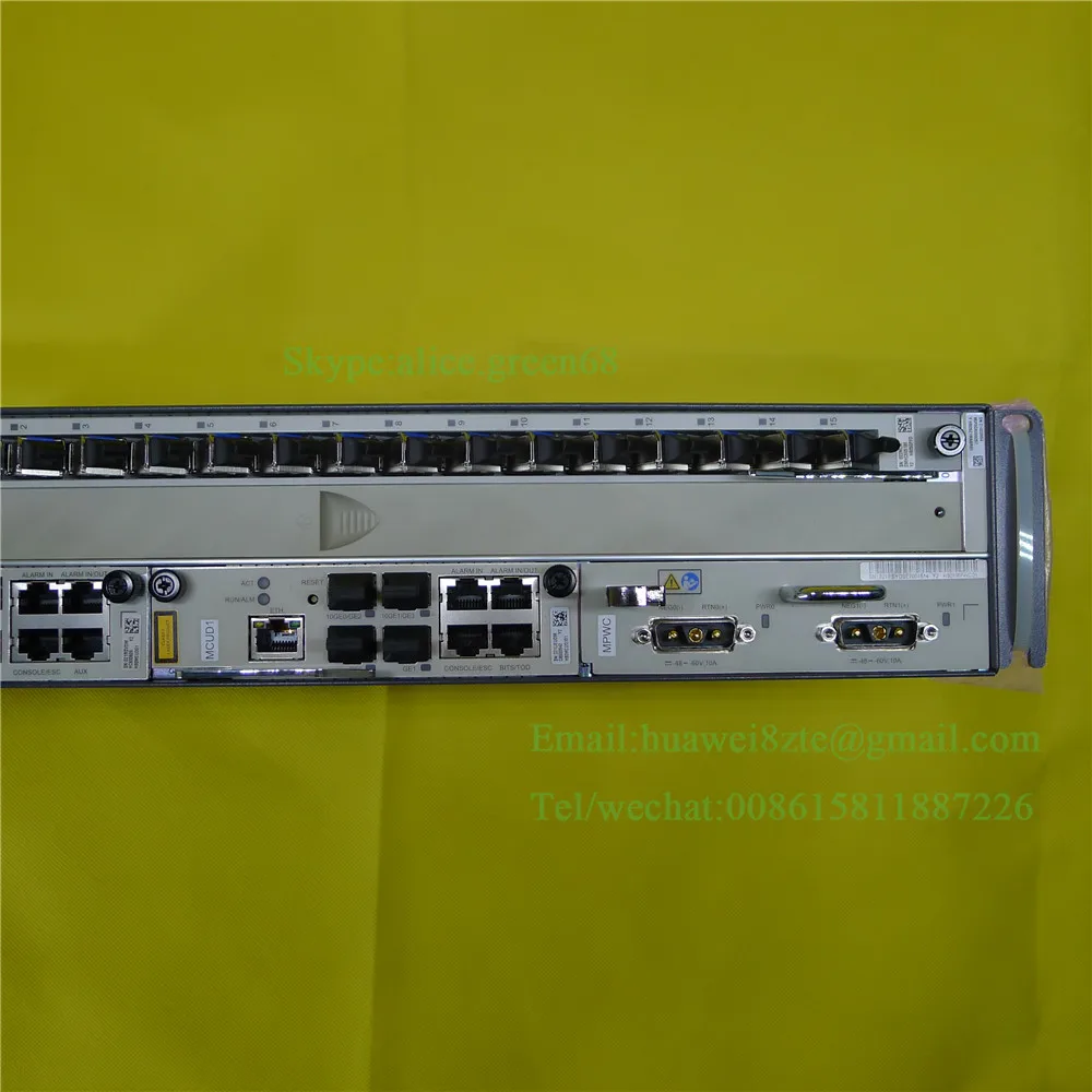 Хуавэй 19 &quotдюймов Мини OLT MA5608T с 2*10 г uplink плата MCUD1 + 1 * питания постоянного тока