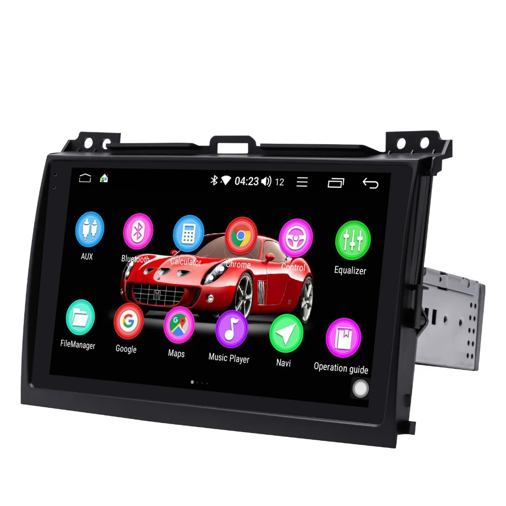 " 1din с 4G sim-картой DSP 4 Гб 64 ГБ для Toyota Land Cruiser Prado(120) Lexus GX470 Автомагнитола gps Android мультимедийный плеер
