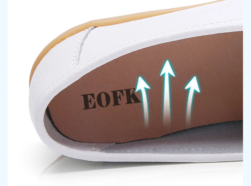 EOFK/женские лоферы; женская кожаная обувь; женская повседневная обувь на плоской подошве; мягкие слипоны на плоской подошве; однотонная женская обувь; большие размеры 44