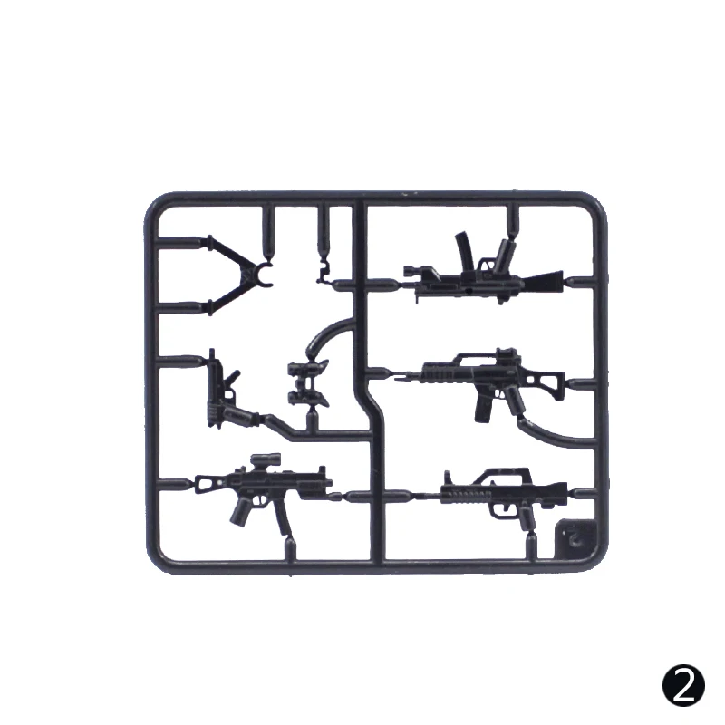 Moc просветляет военные аксессуары части оружия для солдат Swat Мини фигурки