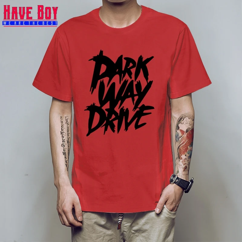 У мальчика Parkway Drive Для мужчин футболки новых печатных Металкор панк Футболка Модные Изделие из хлопка с короткими рукавами рок Для мужчин футболка Топы HB427 - Цвет: red black