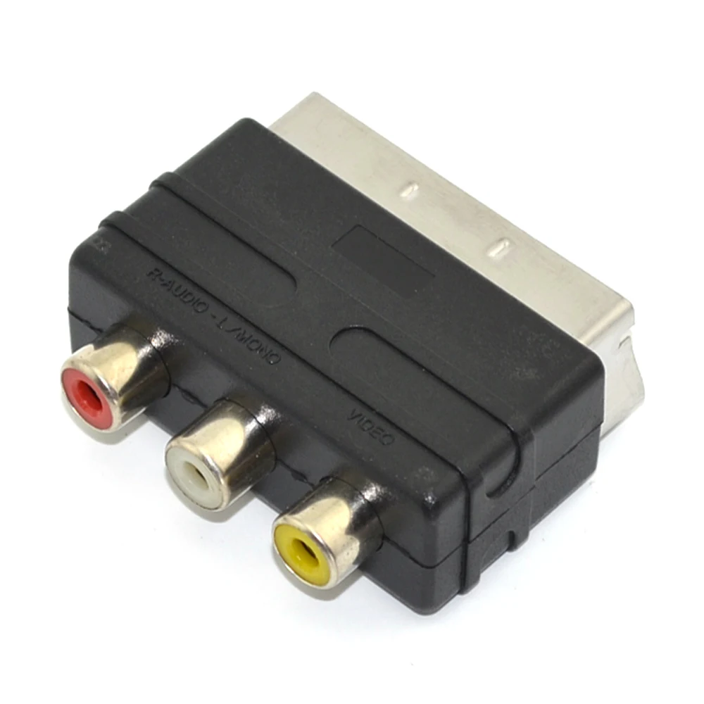 3RCA в Scart кабель адаптера AV конвертер для PS4 Wii TV DVD|Запасные части| |