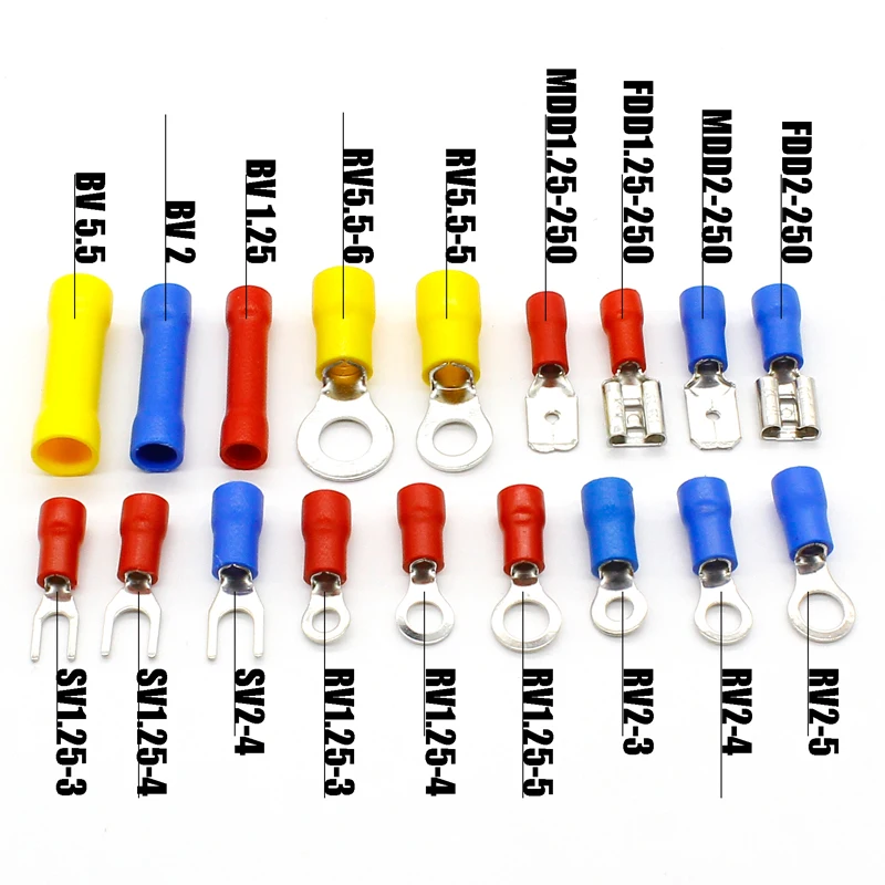 300 шт. электрические провода обжимные клеммы комплект изолированный Терминатор